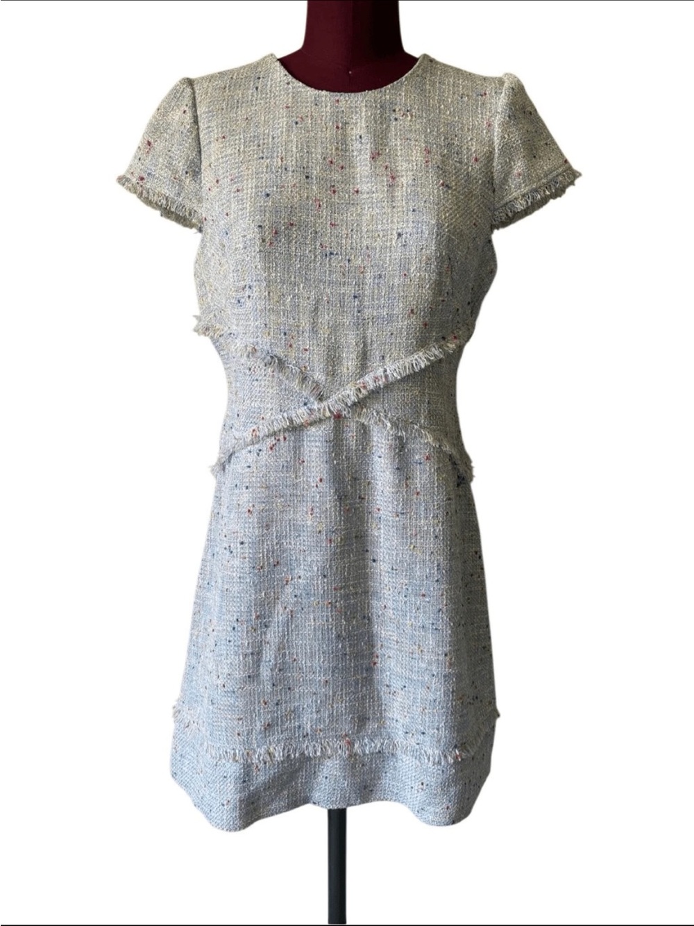 Eliza J Pastel Blue Feminine Short Formal Dress, women’s size small petites